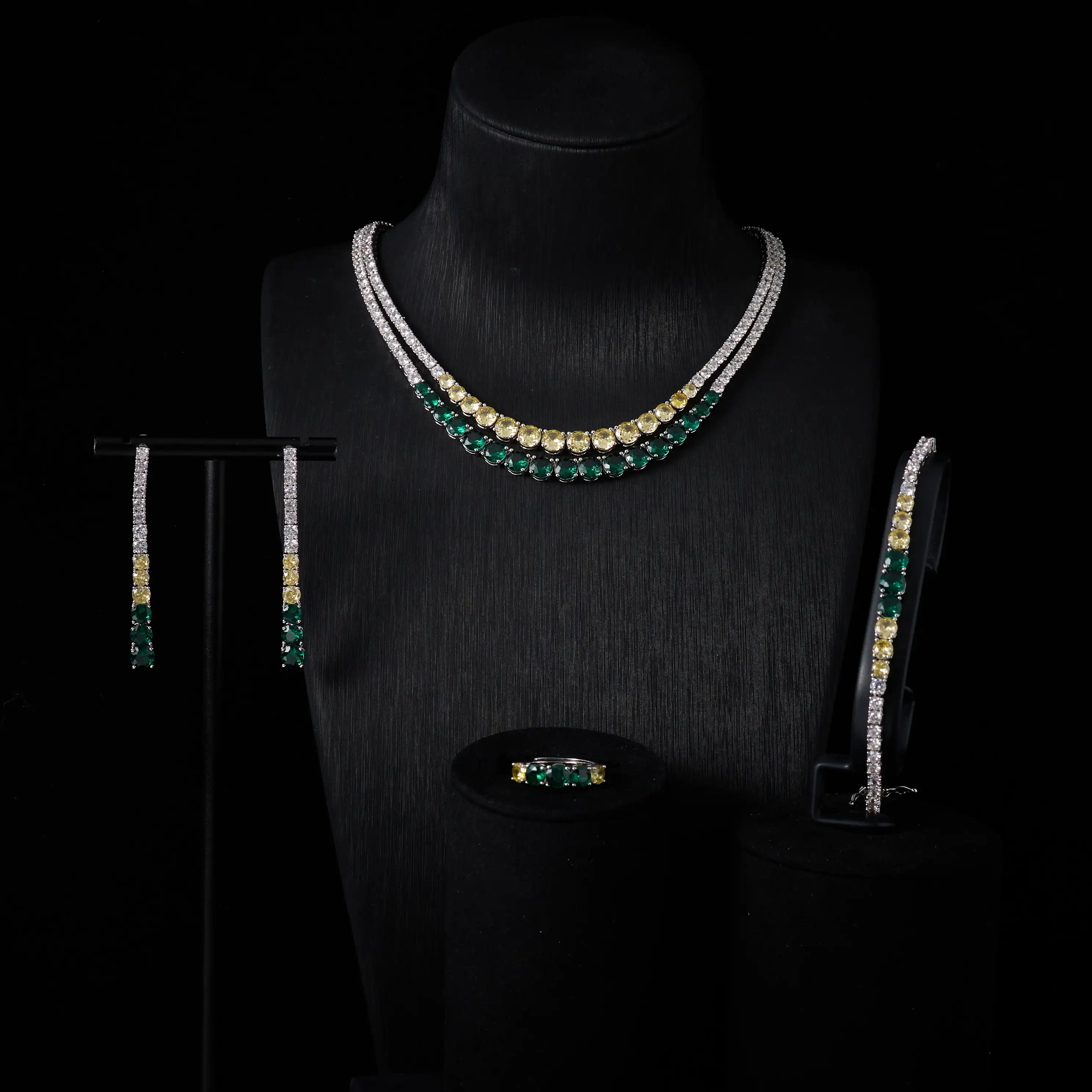 IN JEWELIFE Double Layers Dubai Bridal Colors Cubic Zircon Tennis Necklace Jewelry Sets for Women Party Wedding Engagement Bride
IN JEWELIFE Double Layers Dubai Bridal Colors Cubic Zircon Tennis Necklace Jewelry Sets for Women Party Wedding Engagement Bride