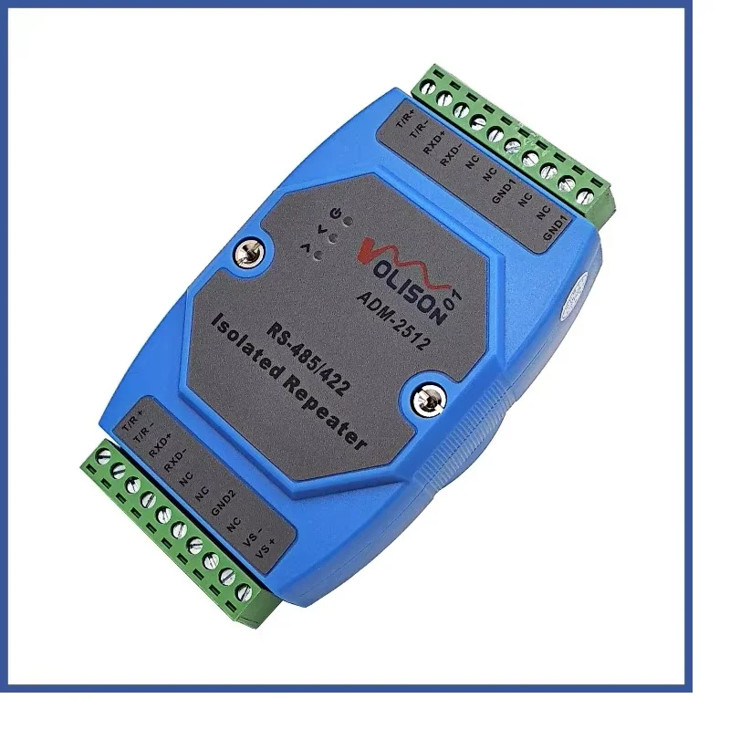 ADM-2512 Photoelectric isolation industrial RS485 / 422 repeater amplifier RS422 to 485 isolator industrial grade
ADM-2512 Photoelectric isolation industrial RS485 / 422 repeater amplifier RS422 to 485 isolator industrial grade