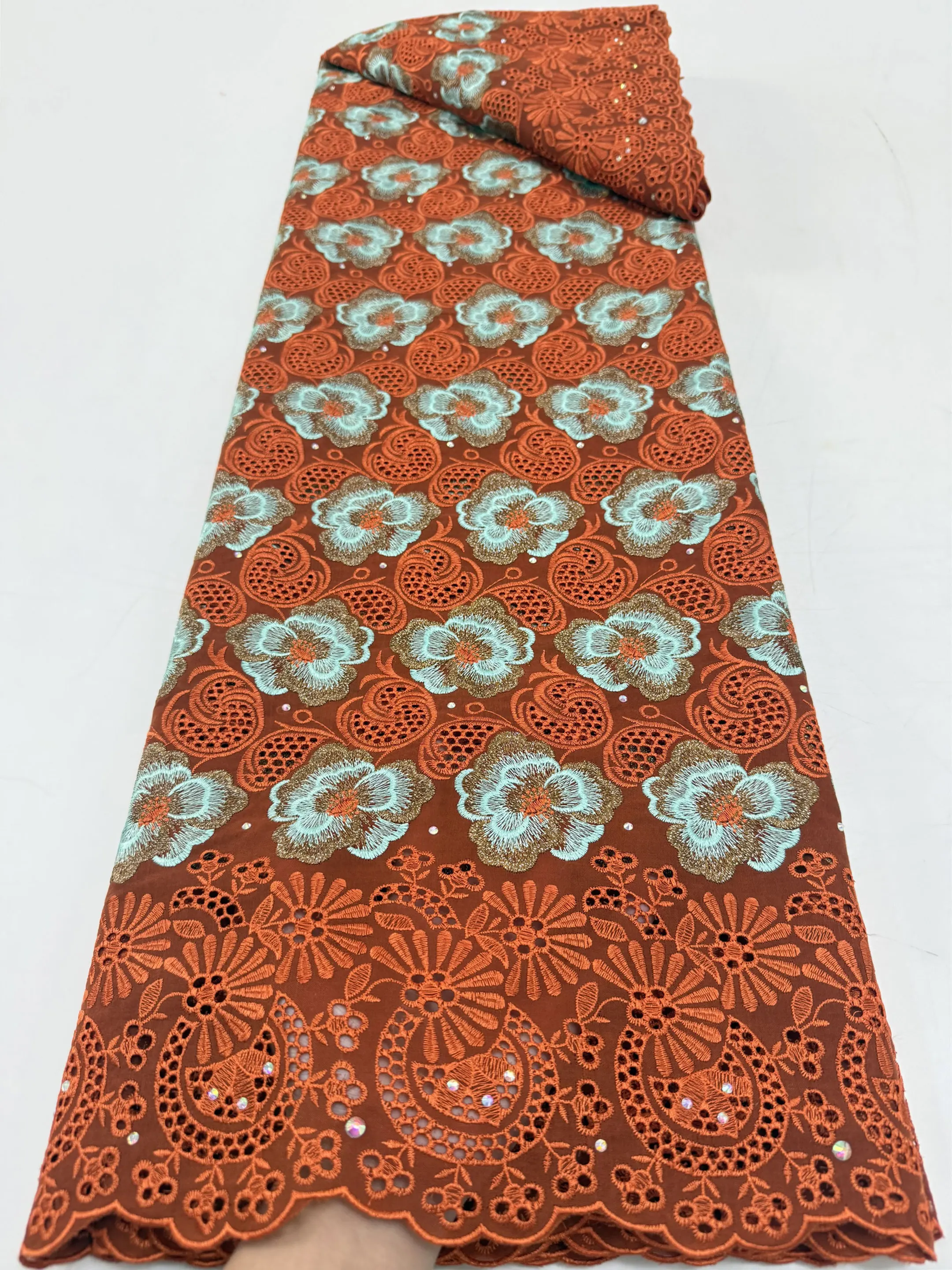 Fashion Nigerian Cotton Dry Lace Fabric 2026 High Quality Swiss Voile Stones Embroidery Lace Fabric For Women Prom Party Dresses
Fashion Nigerian Cotton Dry Lace Fabric 2026 High Quality Swiss Voile Stones Embroidery Lace Fabric For Women Prom Party Dresses