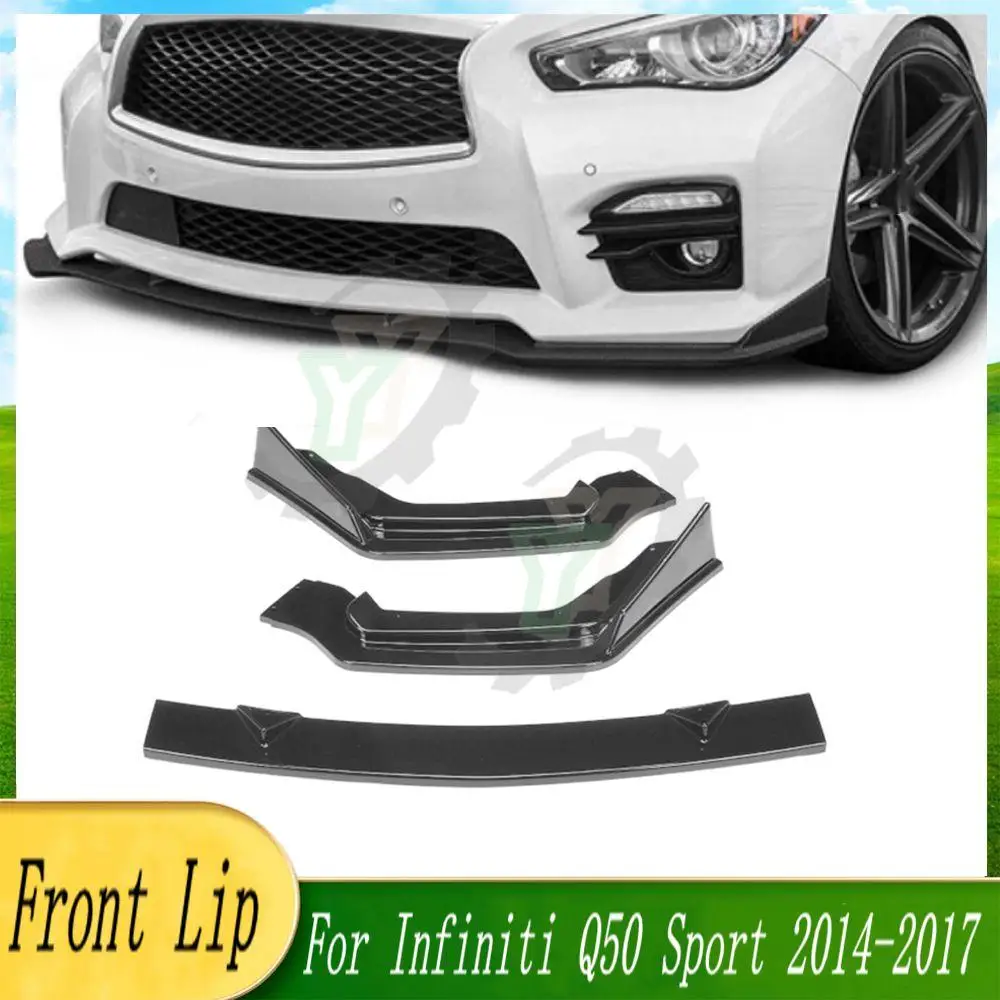 3PCS Car Front Bumper Lip Spoiler Splitter Diffuser Detachable Body Kit Cover Guard For Infiniti Q50 Sport 2014 2015 2016 2017
3PCS Car Front Bumper Lip Spoiler Splitter Diffuser Detachable Body Kit Cover Guard For Infiniti Q50 Sport 2014 2015 2016 2017