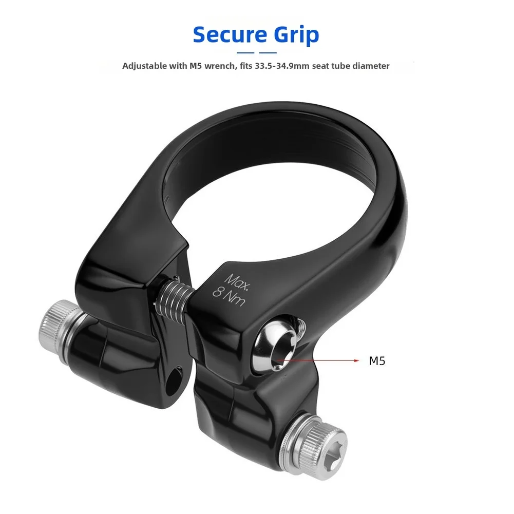 Versatile Seatpost Clamp Rack Mount 33.5mm 34.9mm Aluminum Bracket For Adding Rear Carrier To Bike Frame Without Holes
Versatile Seatpost Clamp Rack Mount 33.5mm 34.9mm Aluminum Bracket For Adding Rear Carrier To Bike Frame Without Holes