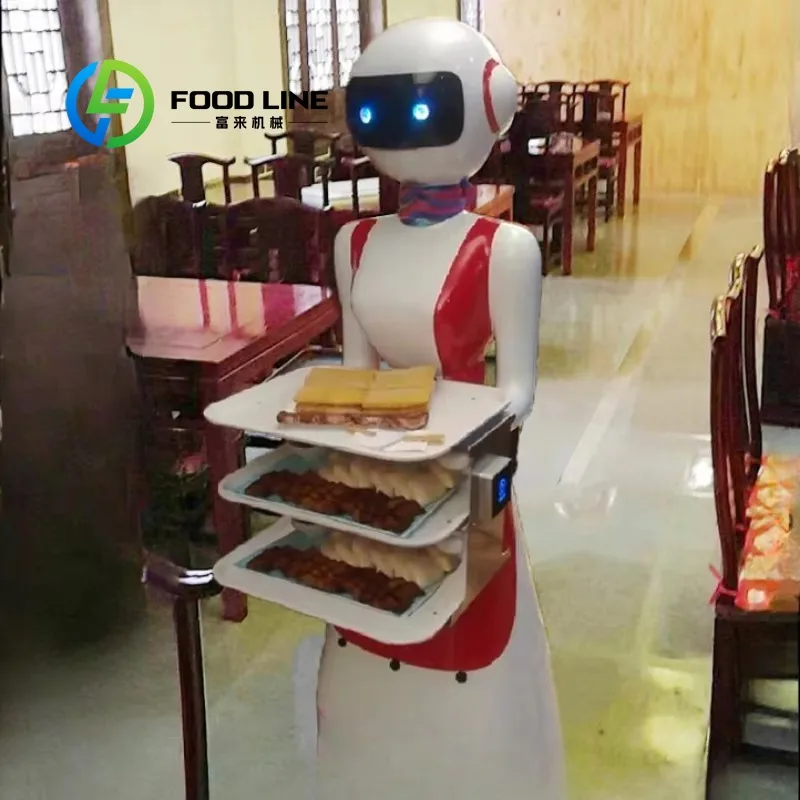Интеллектуальный робот для доставки еды, многофункциональный гуманоидный диалог приветствия официанта для ресторана отеля по индивидуальному заказу
Интеллектуальный робот для доставки еды, многофункциональный гуманоидный диалог приветствия официанта для ресторана отеля по индивидуальному заказу