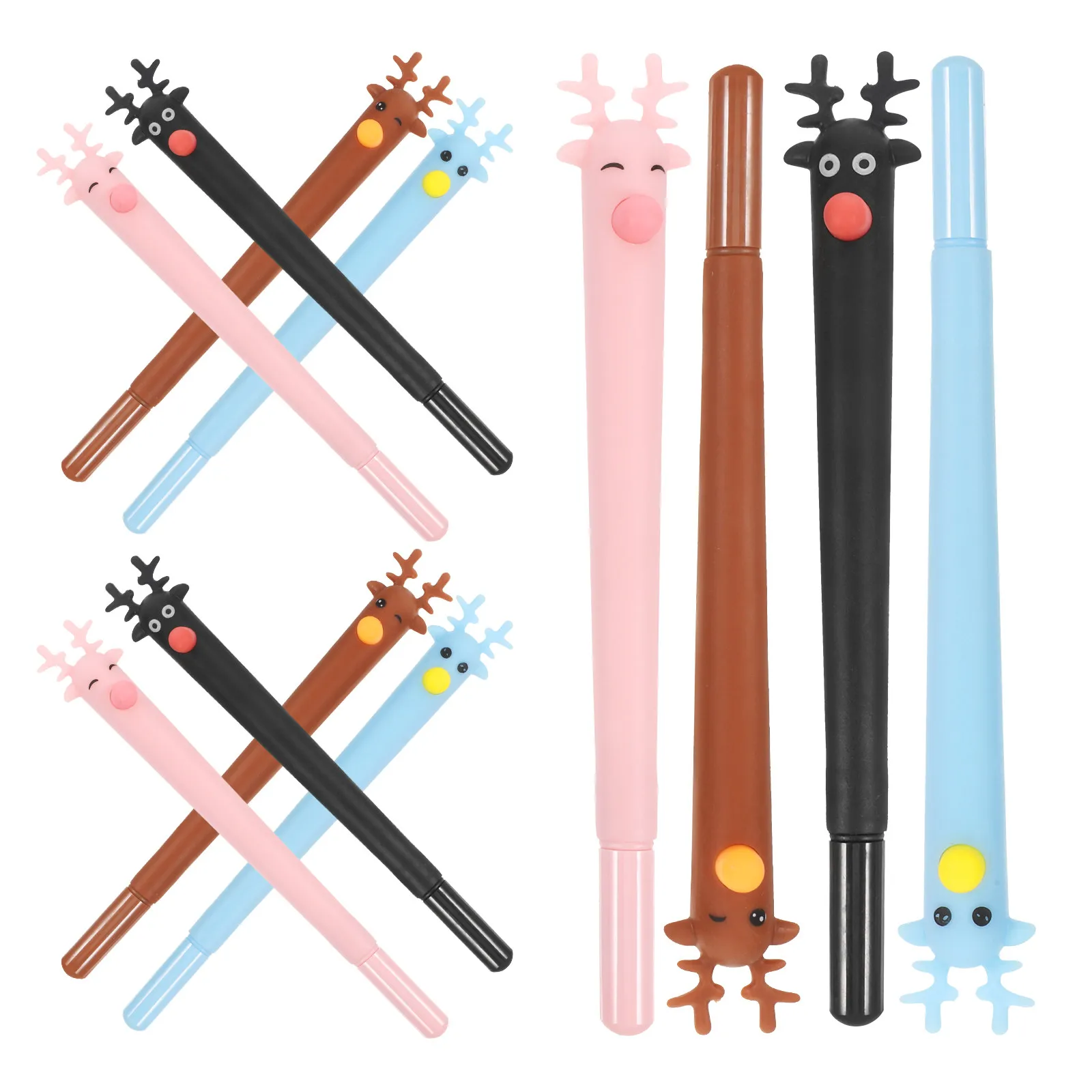12Pcs Deer Design Ballpoint Pen Set Smooth Writing Comfort Grip Plastic Pens for Students Office School Daily Use Creative
12Pcs Deer Design Ballpoint Pen Set Smooth Writing Comfort Grip Plastic Pens for Students Office School Daily Use Creative