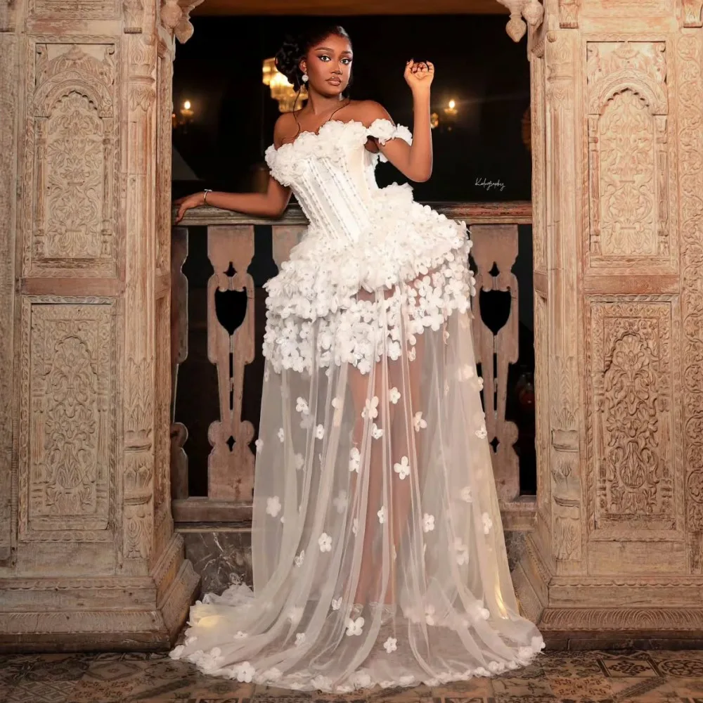 Eye Catching Wedding Dress With Handmade Flowers Beads See Through Plus Size Corset Back Bridal Gown Wedding Reception Dress
Eye Catching Wedding Dress With Handmade Flowers Beads See Through Plus Size Corset Back Bridal Gown Wedding Reception Dress