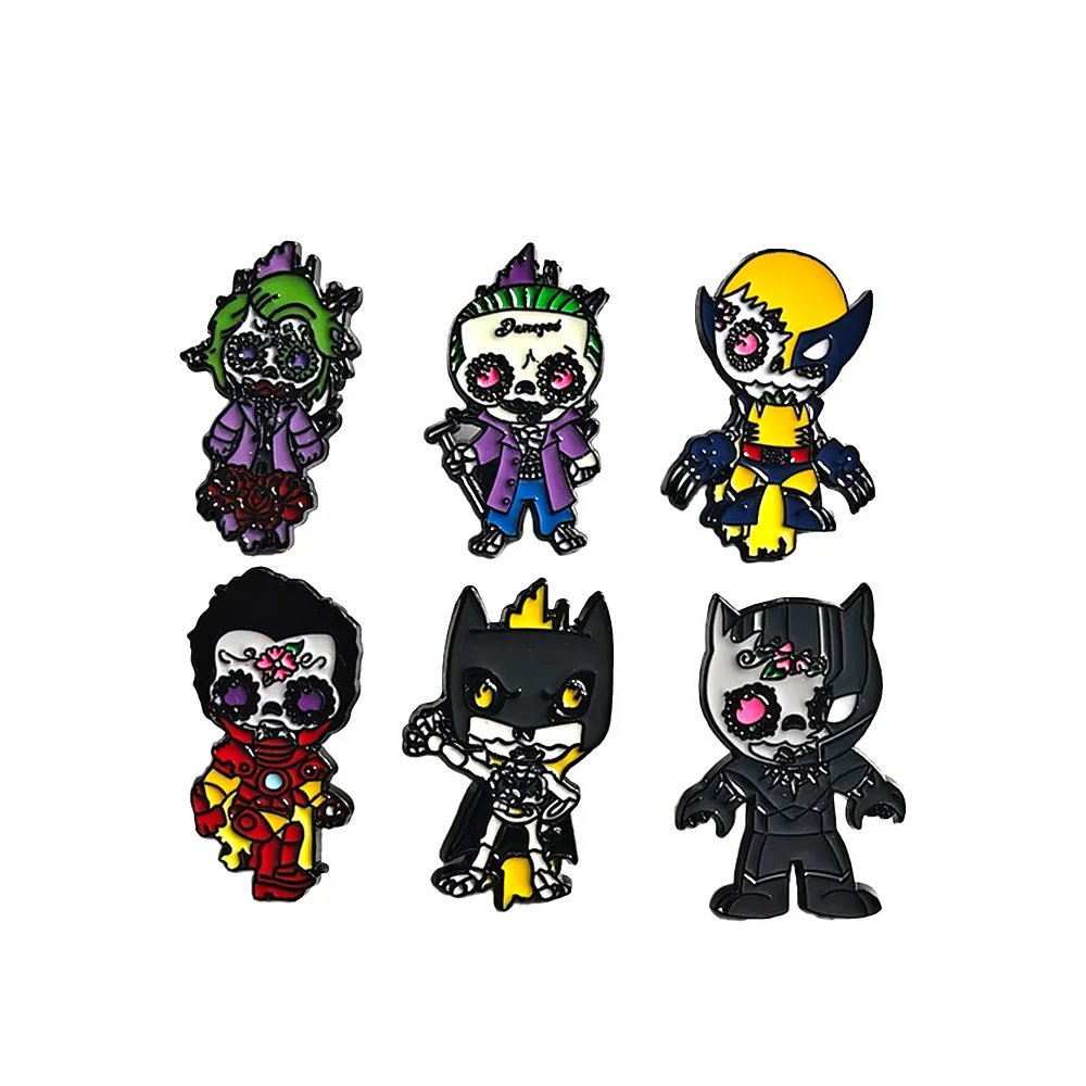 Creative Joker Wolverine Metal Badge Classic Comic Superhero Brooch Black Panther Pin Bag Decoration Y2k Fashion Toys Anime
Creative Joker Wolverine Metal Badge Classic Comic Superhero Brooch Black Panther Pin Bag Decoration Y2k Fashion Toys Anime