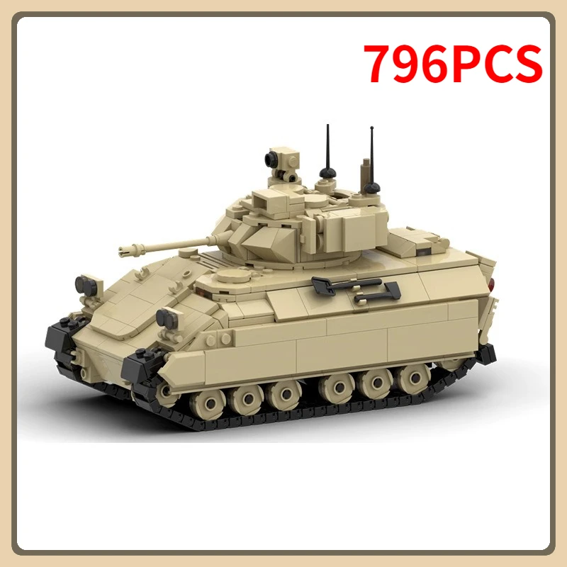 Military Series M3A3 Bradleyed Tank Building Blocks MOC-163151 Brown Manned Armored Vehicle Assembly Model Puzzle Kids Toy Gift
Military Series M3A3 Bradleyed Tank Building Blocks MOC-163151 Brown Manned Armored Vehicle Assembly Model Puzzle Kids Toy Gift