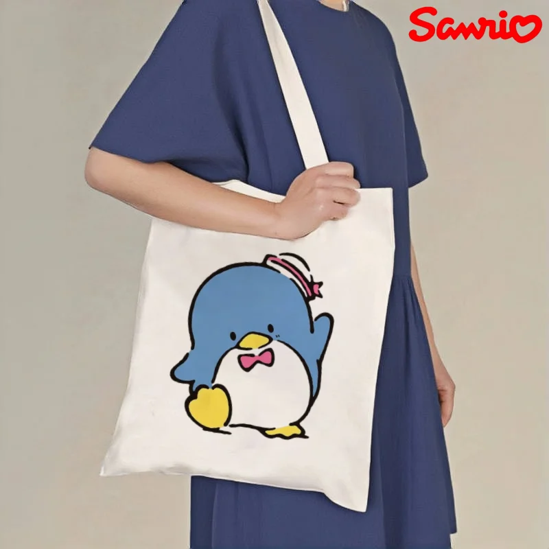 1pc Sanrio Tuxedo Sam Canvas Tote, Reusable Casual Shoulder Shopper
1pc Sanrio Tuxedo Sam Canvas Tote, Reusable Casual Shoulder Shopper