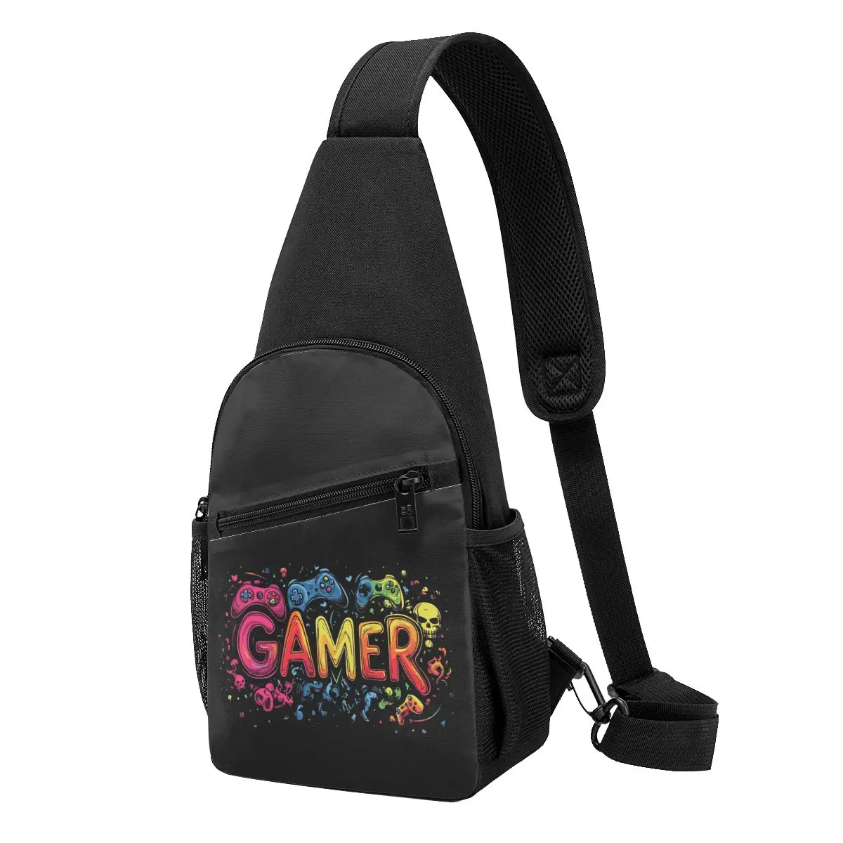 Gamer Controller Video Game Gaming Gamepad Chest Bag Men Sling Crossbody Backpack Chest Bag Travel Hiking Daypack Shoulder Bag
Gamer Controller Video Game Gaming Gamepad Chest Bag Men Sling Crossbody Backpack Chest Bag Travel Hiking Daypack Shoulder Bag