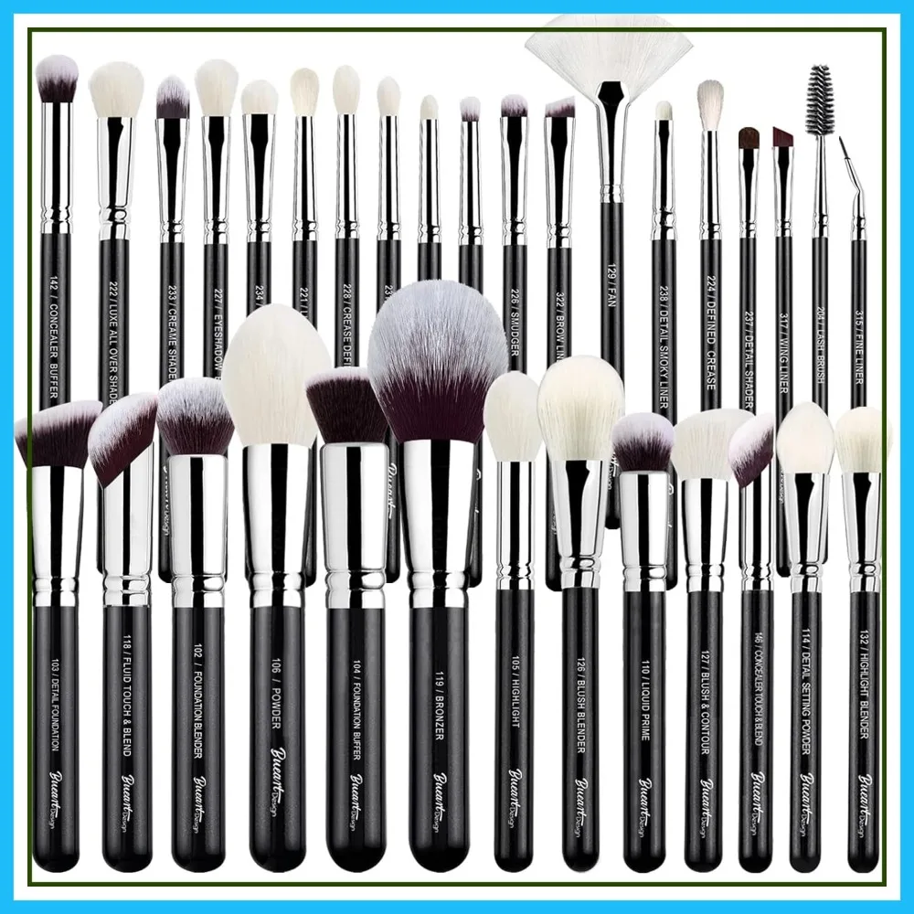 32Pcs Pro Makeup Brush Set, Goat & Horse Hair, Eye & Face Brushes for Every Look
32Pcs Pro Makeup Brush Set, Goat & Horse Hair, Eye & Face Brushes for Every Look