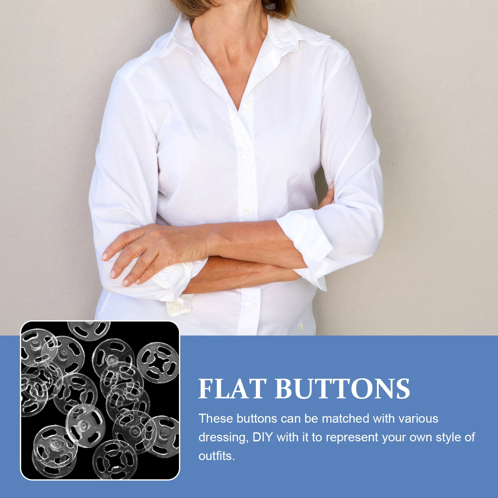 100 Sets Hidden Snap Buttons Transparent Plastic Fasteners for DIY Clothing Sewing Projects Fashion Accessories snaps for sewing
100 Sets Hidden Snap Buttons Transparent Plastic Fasteners for DIY Clothing Sewing Projects Fashion Accessories snaps for sewing