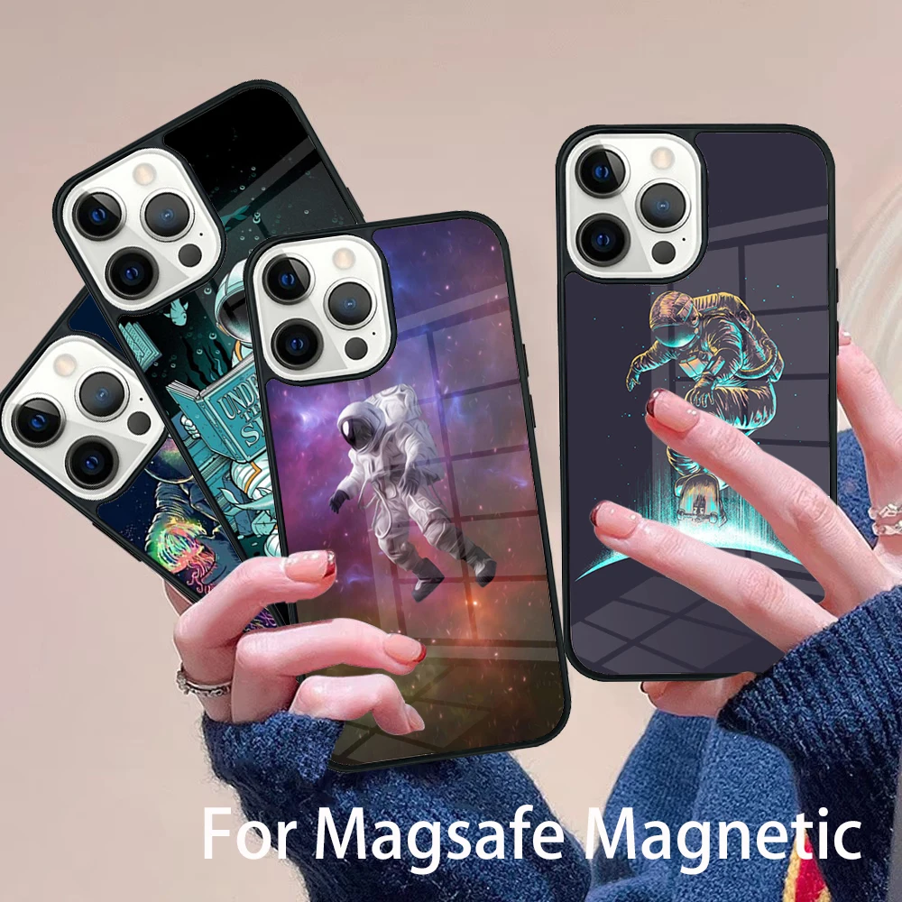 Creative Astronaut Phone Case Magesafe Magnetic Wireless Charge Cover For IPhone 16 11 12 13 14 15 Pro Max Plus Mini
Creative Astronaut Phone Case Magesafe Magnetic Wireless Charge Cover For IPhone 16 11 12 13 14 15 Pro Max Plus Mini