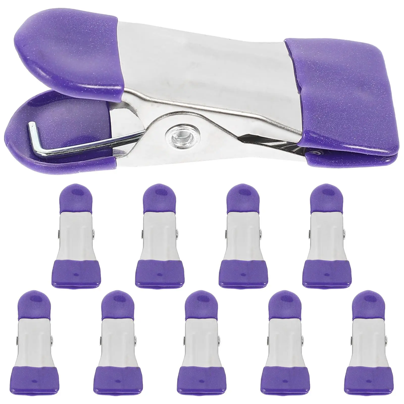 10 Pcs Stainless Steel Heavy Duty Clothespins Windproof Clips Large Clamping Space Quilt Clamp Bag Clips Food Packages Child
10 Pcs Stainless Steel Heavy Duty Clothespins Windproof Clips Large Clamping Space Quilt Clamp Bag Clips Food Packages Child