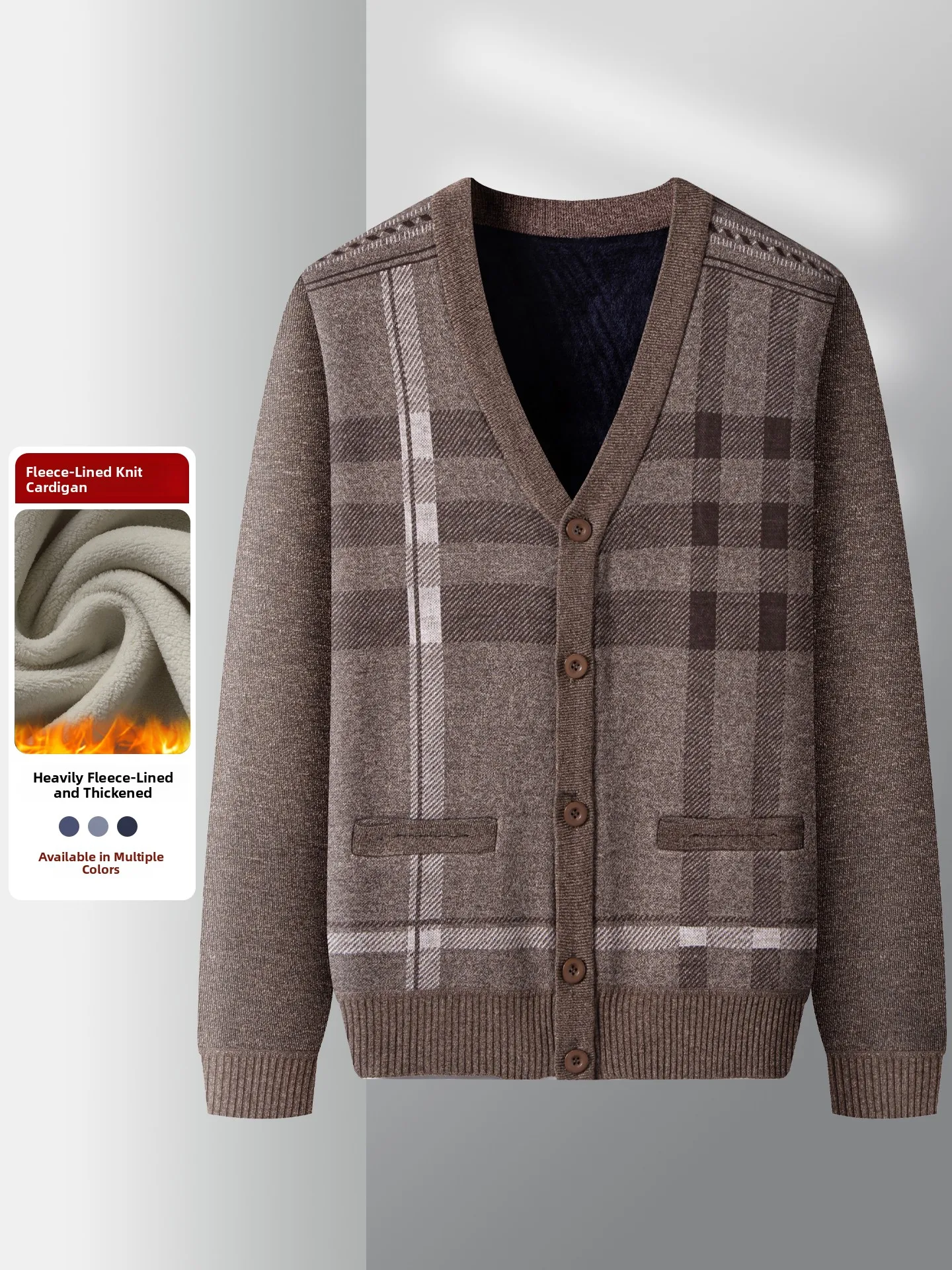 Вязаный кардиган Thiened Fce для среднего возраста и ly V-Ne с открытой рубашкой, теплый топ из полиэфирного волокна Long Sve
Вязаный кардиган Thiened Fce для среднего возраста и ly V-Ne с открытой рубашкой, теплый топ из полиэфирного волокна Long Sve