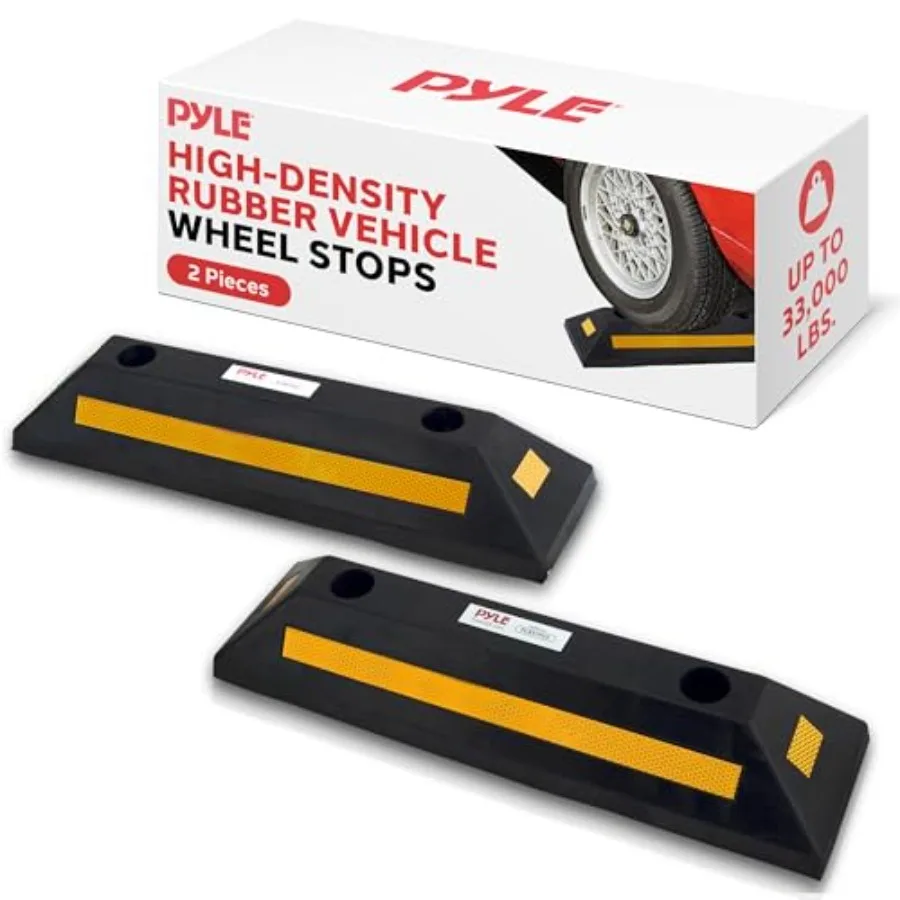 Garage Floor Stops for Vehicles - 2PC Heavy Duty Rubber Vehicle Parking Lot Target Stoppers Truck Curb Tire Wheel Guide Blocks
Garage Floor Stops for Vehicles - 2PC Heavy Duty Rubber Vehicle Parking Lot Target Stoppers Truck Curb Tire Wheel Guide Blocks