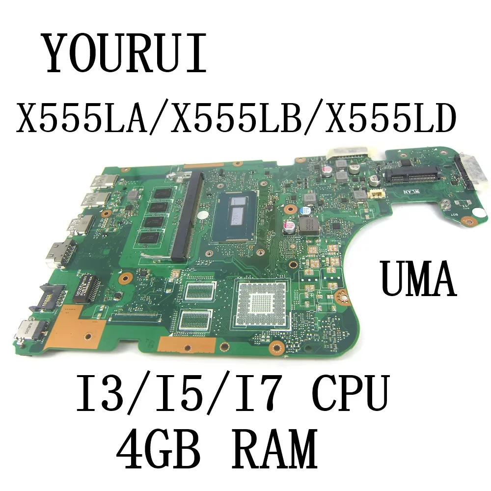 Материнская плата для ноутбука ASUS X555LAB A555LA K555LA F555LA X555LD X555LB с процессором I3/I5/I7 и 4 ГБ ОЗУ, материнская плата UMA
Материнская плата для ноутбука ASUS X555LAB A555LA K555LA F555LA X555LD X555LB с процессором I3/I5/I7 и 4 ГБ ОЗУ, материнская плата UMA