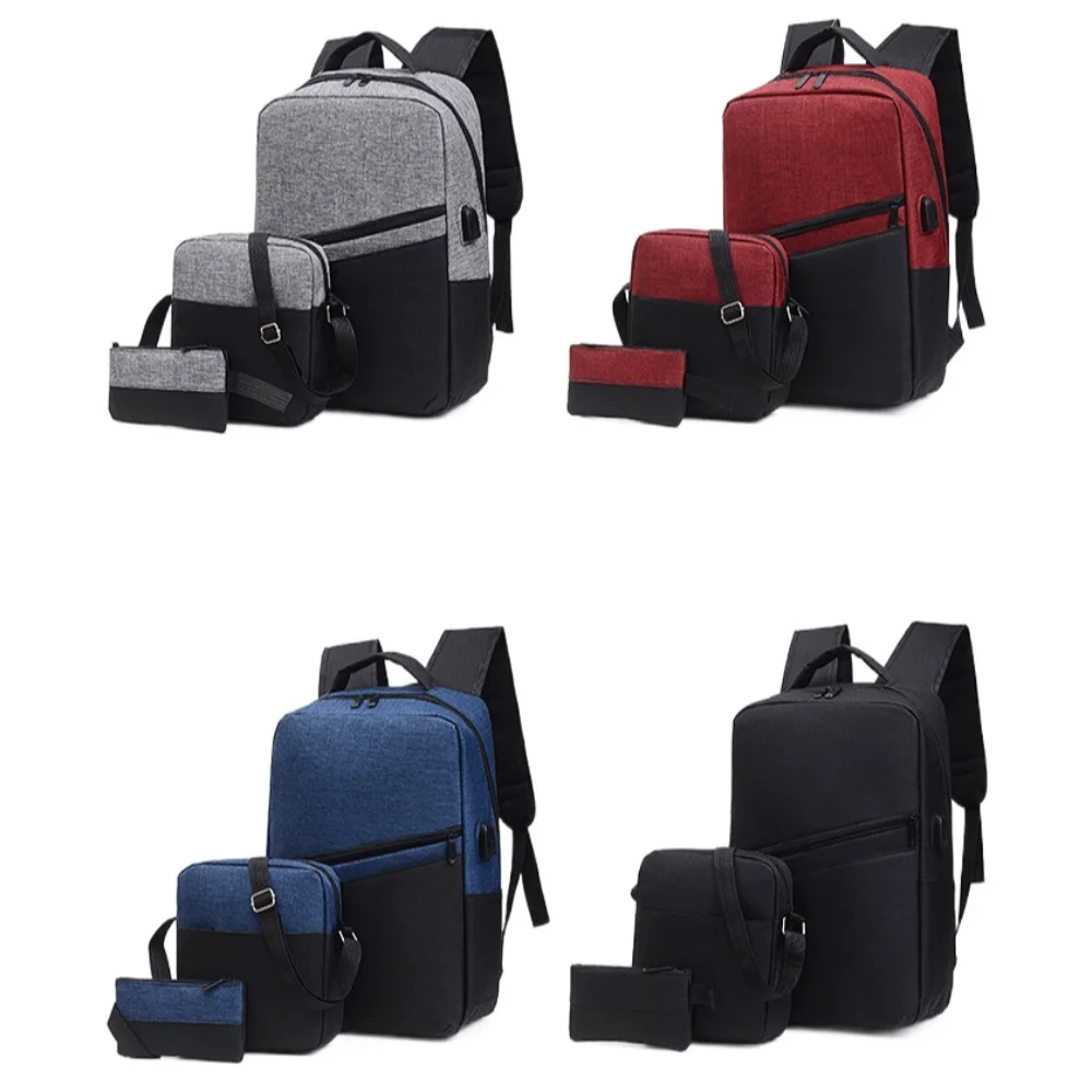 3pcs High Quality Comfortable Backpack Versatile USB Charging Casual School Bag Multi-color Large Capacity Coin Purse Business
3pcs High Quality Comfortable Backpack Versatile USB Charging Casual School Bag Multi-color Large Capacity Coin Purse Business