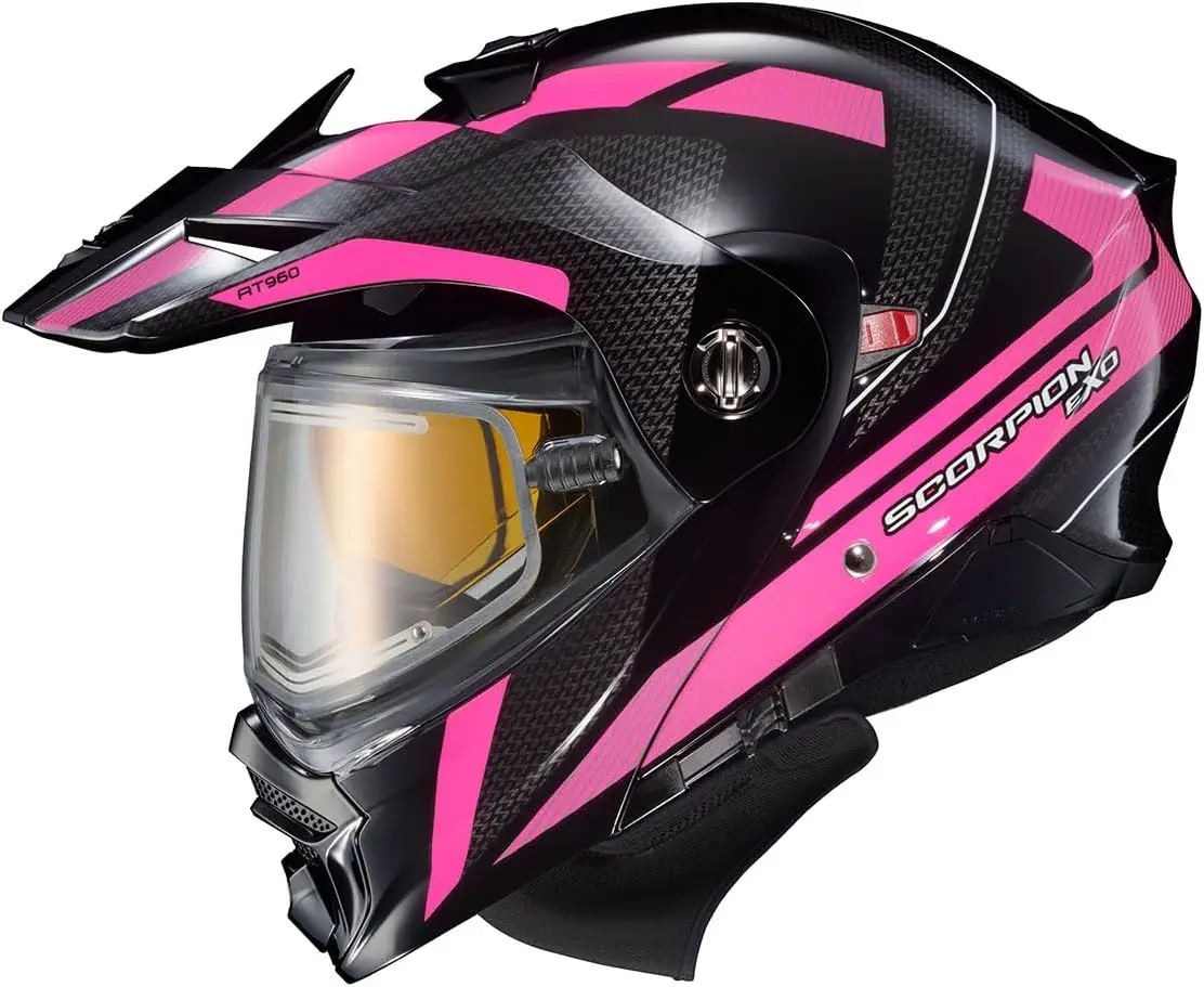 AT960 Cold Weather Adventure Snowmobile Modular Helmet Electric Shield with Breath Box and Bluetooth Ready Speaker Pockets Hicks
AT960 Cold Weather Adventure Snowmobile Modular Helmet Electric Shield with Breath Box and Bluetooth Ready Speaker Pockets Hicks