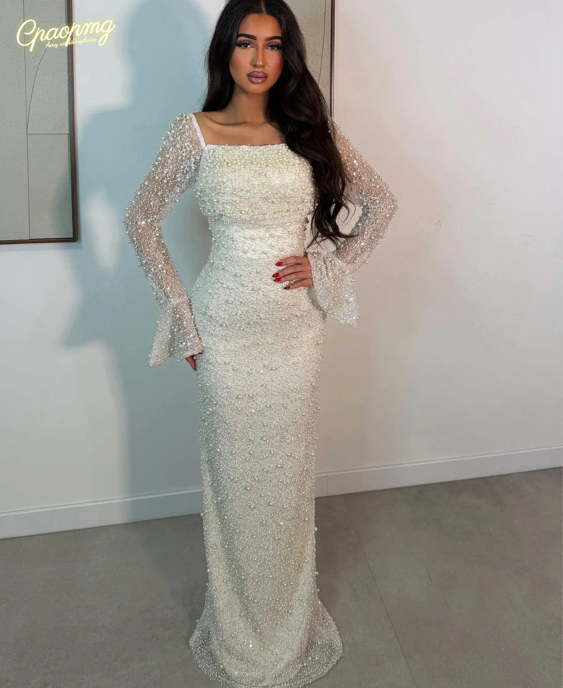 Индивидуальные классические вечерние платья для женщин: платье-футляр с квадратным вырезом, длинное, без рукавов, с пайетками, жемчугом и бисером, в пол, для вечеринок
Индивидуальные классические вечерние платья для женщин: платье-футляр с квадратным вырезом, длинное, без рукавов, с пайетками, жемчугом и бисером, в пол, для вечеринок