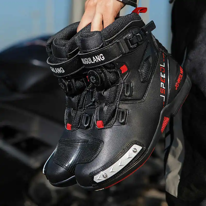 37-47 Motorcycle Protective Boots Waterproof Motorcycle Boots Men's Leather Boots Motorcycle Riding Shoes Non-slip Rubber Soles
37-47 Motorcycle Protective Boots Waterproof Motorcycle Boots Men's Leather Boots Motorcycle Riding Shoes Non-slip Rubber Soles