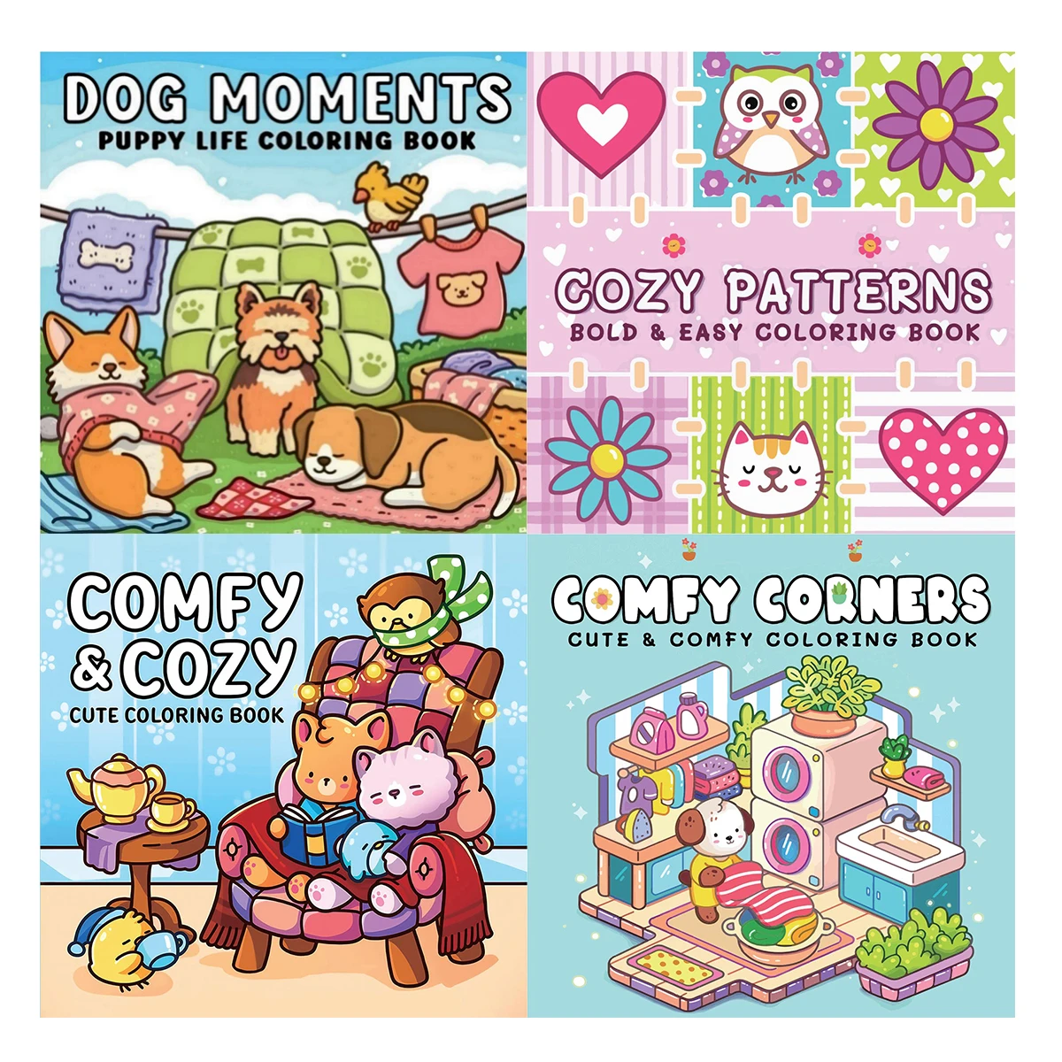 Comfy Corners Coloring Books, Cozy Scenes, Easy Coloring, For Home Parent - Child DIY, Relax, Unwind, Boost Creativity
Comfy Corners Coloring Books, Cozy Scenes, Easy Coloring, For Home Parent - Child DIY, Relax, Unwind, Boost Creativity
