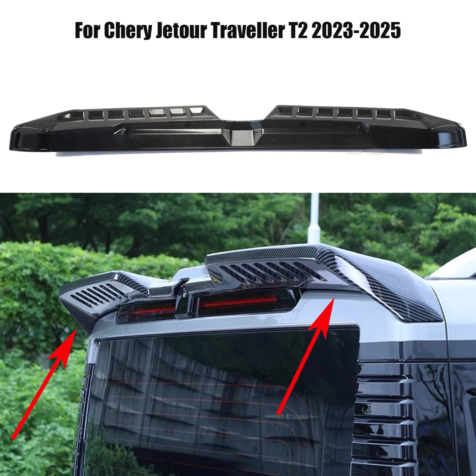 For Chery Jetour Traveler T2 2023-2025 Rear Roof Trunk Lid Spoiler Tail Wings ABS Material Tuning Exterior Accessories Parts
For Chery Jetour Traveler T2 2023-2025 Rear Roof Trunk Lid Spoiler Tail Wings ABS Material Tuning Exterior Accessories Parts