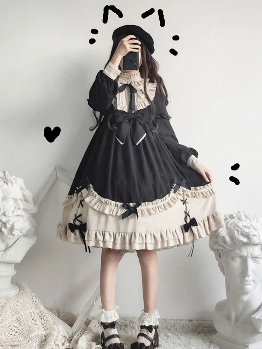 plus Size Lolita Doll Dress Daily Wear Autumn Winter Long Sleeve High Waist Princess Style Frock for Plump Girls Teenage Girls
plus Size Lolita Doll Dress Daily Wear Autumn Winter Long Sleeve High Waist Princess Style Frock for Plump Girls Teenage Girls