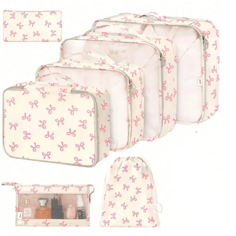 7pcs/Set Travel Packing Cubes, Large Capacity Zipper Organizer Bags, Hand-Held Travel Tote, Storage Bags, Mesh Bags, Cosmetic Pouch, Shoe Bag, Bottle Cover, Drawstring Bags, Regular Pouches, Luggage Bag, Underwear Organizer, Hospital Bag, Shirt, Underwear
7pcs/Set Travel Packing Cubes, Large Capacity Zipper Organizer Bags, Hand-Held Travel Tote, Storage Bags, Mesh Bags, Cosmetic Pouch, Shoe Bag, Bottle Cover, Drawstring Bags, Regular Pouches, Luggage Bag, Underwear Organizer, Hospital Bag, Shirt, Underwear