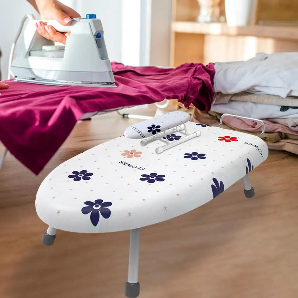 Cotton Padding Ironing Board Portable Mini Ironing Board Set with Removable Washable Cover Heat-resistant for Clothes for Easy 
Cotton Padding Ironing Board Portable Mini Ironing Board Set with Removable Washable Cover Heat-resistant for Clothes for Easy