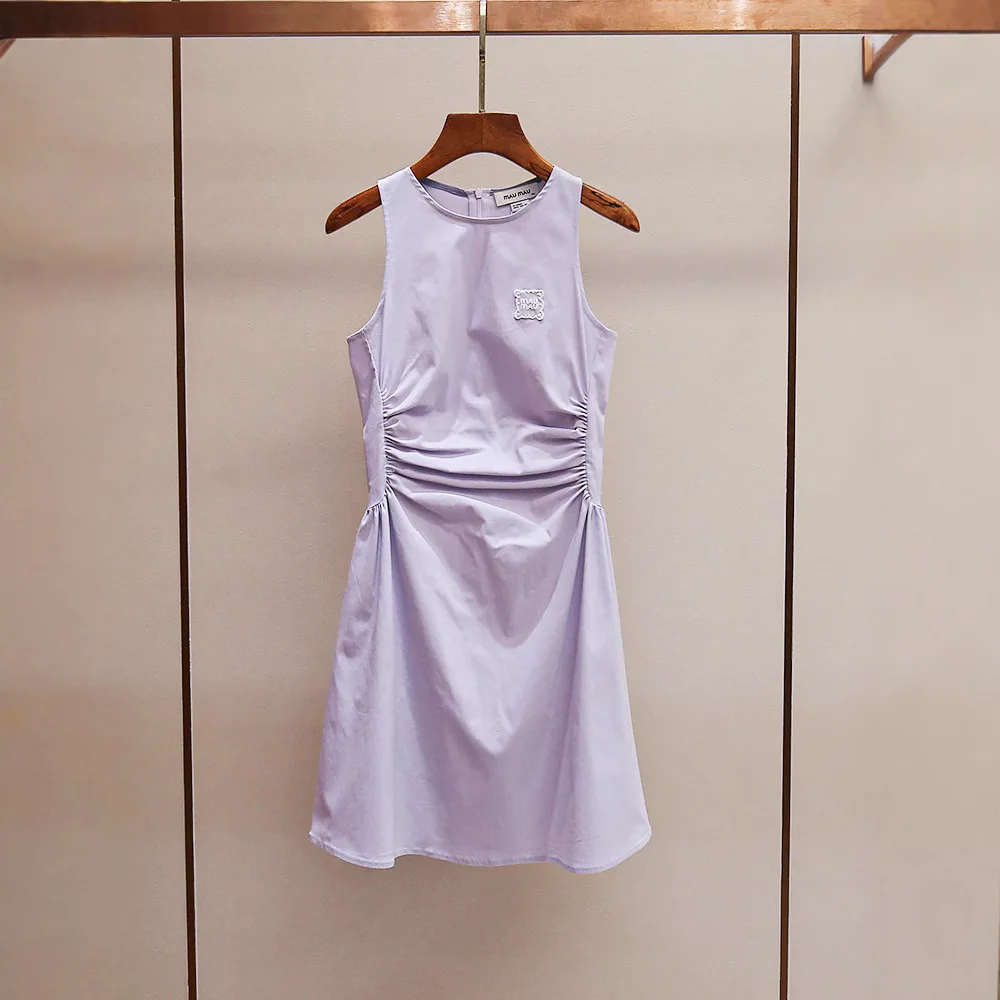 MaSande High-End Women's Summer New Gentle Sle round Ne Pleated A-Line Waist Slimming Color Dr Polyester Fiber
MaSande High-End Women's Summer New Gentle Sle round Ne Pleated A-Line Waist Slimming Color Dr Polyester Fiber