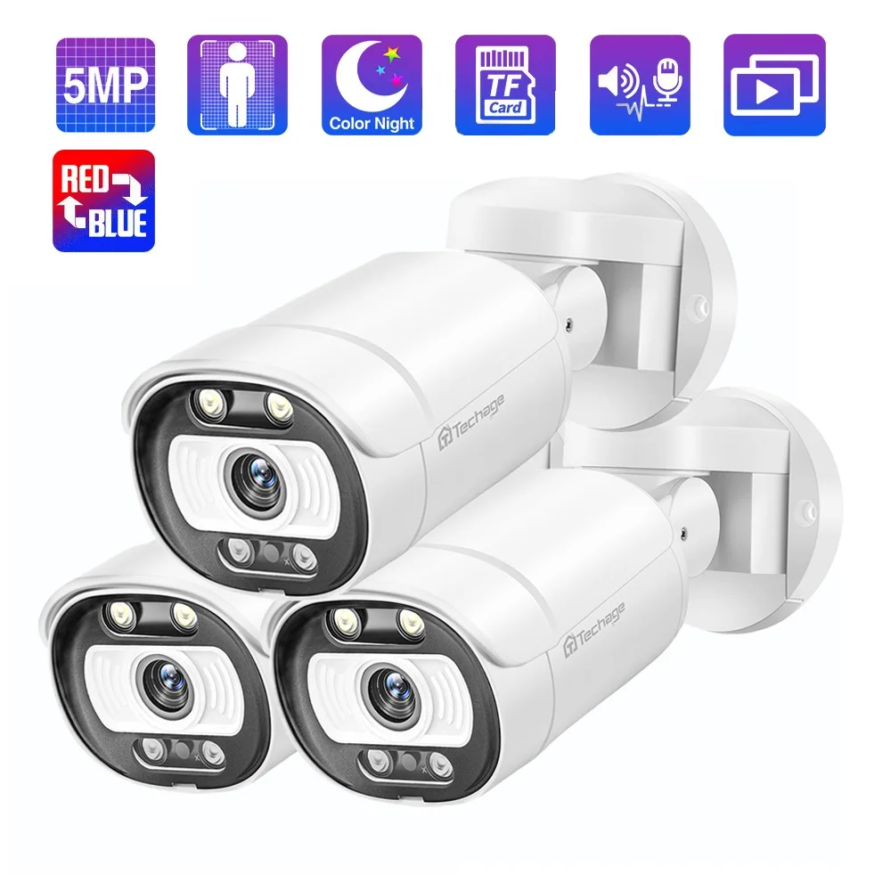 Techage HD 5MP 8MP POE IP Camera With Cable Outdoor Security Camera Two Way Audio Ai Human Detection Color Night Vision
Techage HD 5MP 8MP POE IP Camera With Cable Outdoor Security Camera Two Way Audio Ai Human Detection Color Night Vision