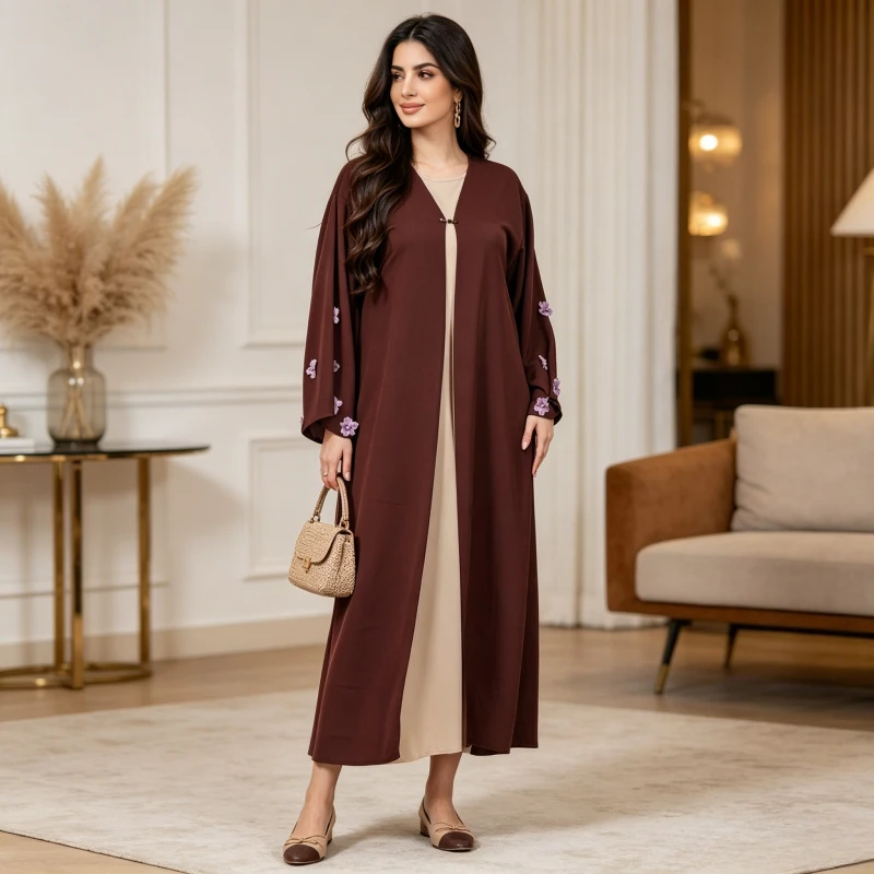 Women Abaya Dress Eid Muslim Cardigan Robe Ramadan Embroidery Dresses Morocco Dubai Open Abayas Kaftan Islam Vestidos Jalabiya
Women Abaya Dress Eid Muslim Cardigan Robe Ramadan Embroidery Dresses Morocco Dubai Open Abayas Kaftan Islam Vestidos Jalabiya
