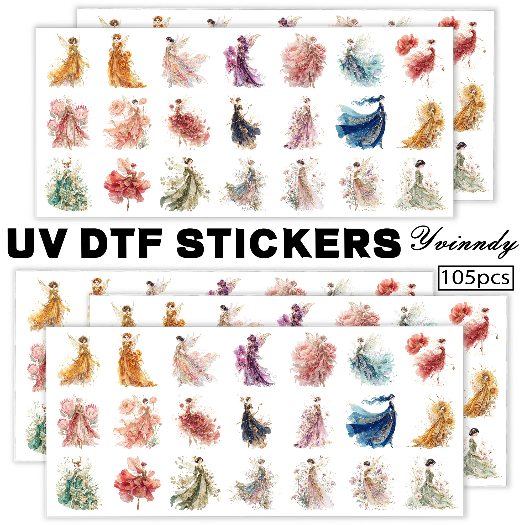 105Pcs/Set Watercolor Fairy Keychain Transfer Paper UV DTF Transfer Paper Durable High-viscosity Transfer Paper
105Pcs/Set Watercolor Fairy Keychain Transfer Paper UV DTF Transfer Paper Durable High-viscosity Transfer Paper