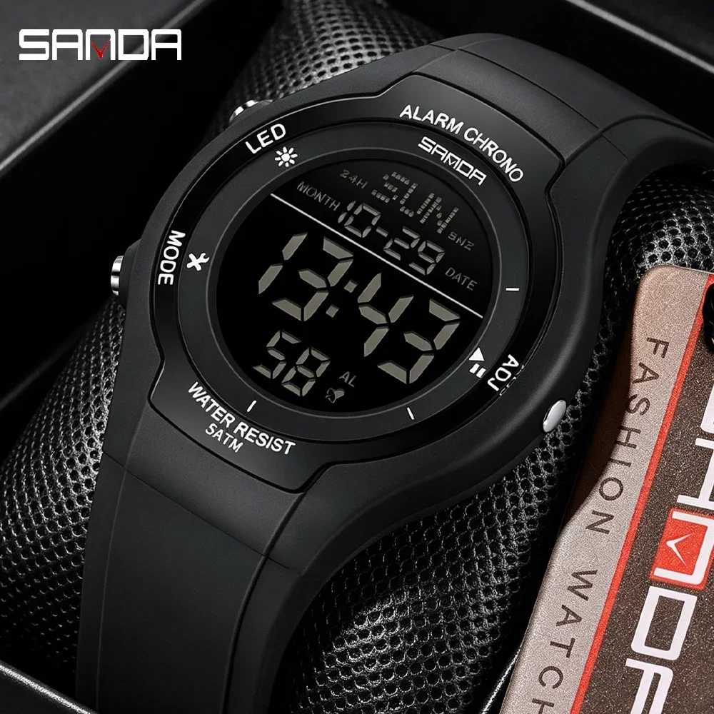 SANDA Fashion Brand Digital Top Men's Watch Luxury Military Sport Waterproof Alarm Stopwatch Clock Relogio Masculino
SANDA Fashion Brand Digital Top Men's Watch Luxury Military Sport Waterproof Alarm Stopwatch Clock Relogio Masculino