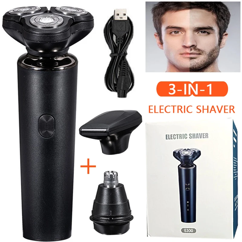3in1 Rechargeable Electric Shaver for Men Trimmer Razor Waterproof Wet & amp Dry Battery Rotary Electric Shavers Machine shaving
3in1 Rechargeable Electric Shaver for Men Trimmer Razor Waterproof Wet & amp Dry Battery Rotary Electric Shavers Machine shaving