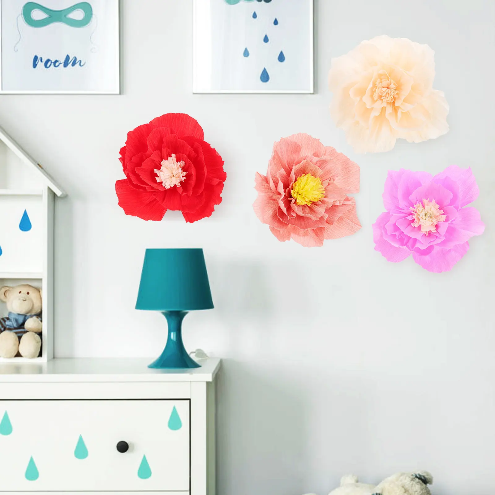 11Pcs Paper Flower Wall Decorations Floral Craft Set Decorative Paper Crafts for Wedding Shower Birthday Holiday Scene
11Pcs Paper Flower Wall Decorations Floral Craft Set Decorative Paper Crafts for Wedding Shower Birthday Holiday Scene