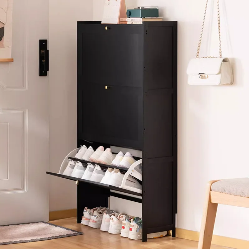 Ultra thin multi-layer bamboo and wood shoe cabinet, dust-proof narrow shoe cabinet, wall mounted flip shoe storage cabinet
Ultra thin multi-layer bamboo and wood shoe cabinet, dust-proof narrow shoe cabinet, wall mounted flip shoe storage cabinet