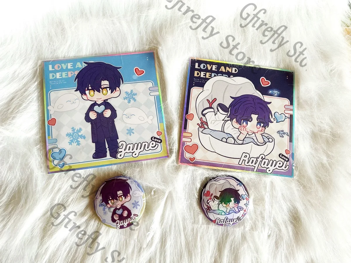 Love and Deepspace Zayne Xavier Sylus Coloured Paper Badge Cosplay Emblem Breastpin Collection Brooch High Quality Kawaii
Love and Deepspace Zayne Xavier Sylus Coloured Paper Badge Cosplay Emblem Breastpin Collection Brooch High Quality Kawaii