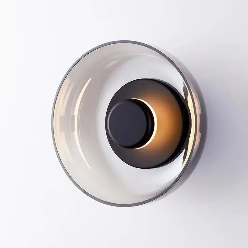 Nordic Postmodern Smoke Gray Clear Amber Glass Wall Lamps Black Gold Hotel Stair Hallway Living Room Bedroom Bedside Wall Light
Nordic Postmodern Smoke Gray Clear Amber Glass Wall Lamps Black Gold Hotel Stair Hallway Living Room Bedroom Bedside Wall Light