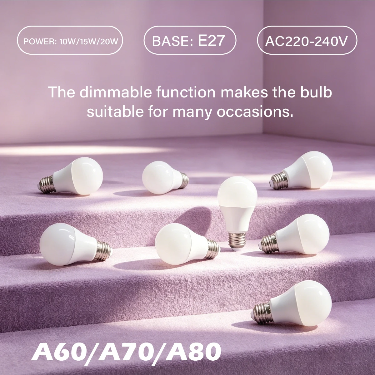 1-10 Pack Dimmable E27 LED Bulbs 220V, 10W 15W 20W Energy Saving LED Lamps, Warm Cool White Indoor Home Lighting Bulbs
1-10 Pack Dimmable E27 LED Bulbs 220V, 10W 15W 20W Energy Saving LED Lamps, Warm Cool White Indoor Home Lighting Bulbs