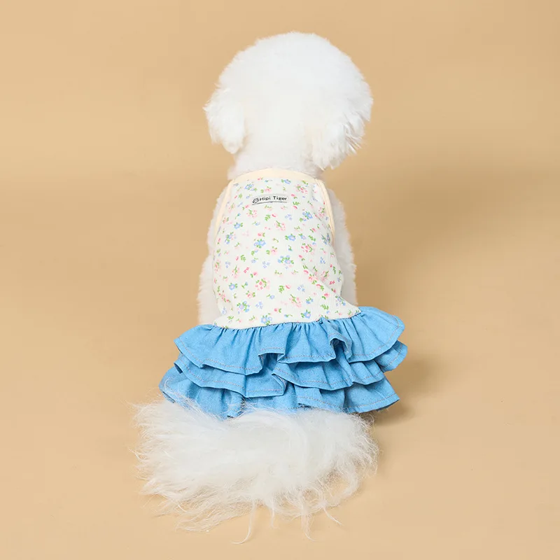 Anti Shed Breathable Floral Pet Dress Korean Denim Hem Skirt Small Breed Dog Puppy Daily Casual Indoor Outdoor Walking Clothes
Anti Shed Breathable Floral Pet Dress Korean Denim Hem Skirt Small Breed Dog Puppy Daily Casual Indoor Outdoor Walking Clothes