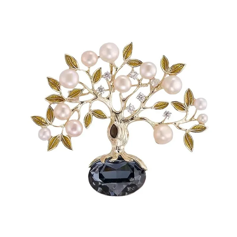 Fashion Creative Pearl Rhinestone Fortune Tree Brooch Women Unisex Plant Pin Casual Party Accessory Friend Birthday Cosplay Gift
Fashion Creative Pearl Rhinestone Fortune Tree Brooch Women Unisex Plant Pin Casual Party Accessory Friend Birthday Cosplay Gift