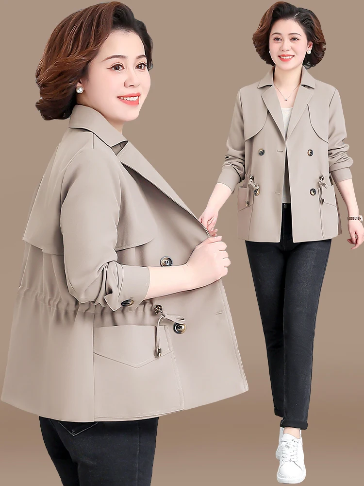 Faionable Spring Autumn Light Jaet for Women Middle Aged And ly Korean Sle Loose Fit Cardigan Polyester Fiber
Faionable Spring Autumn Light Jaet for Women Middle Aged And ly Korean Sle Loose Fit Cardigan Polyester Fiber
