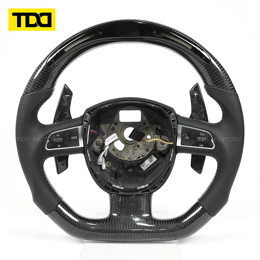 TDD 100% Real Carbon Fiber Steering Wheel For Audi R8 TTS TT RS MK2 2008-2013 High Quality Custom Style
TDD 100% Real Carbon Fiber Steering Wheel For Audi R8 TTS TT RS MK2 2008-2013 High Quality Custom Style