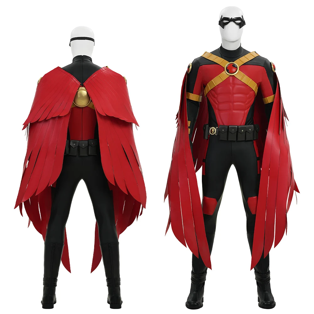 Adult Male Tim Drake Robin Cosplay costume Full Set Jumpsuit Halloween Christmas Comic Con Role Play Outfit
Adult Male Tim Drake Robin Cosplay costume Full Set Jumpsuit Halloween Christmas Comic Con Role Play Outfit