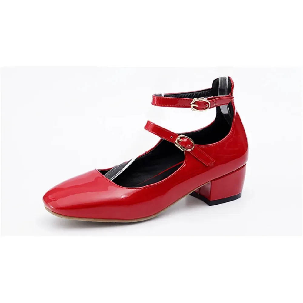 Большой размер Sweet Mary Janes Med Block Heels Черный Красный Лакированная кожа Повседневная вечеринка Офисные женские туфли-лодочки с квадратным носком в стиле Лолиты с ремешком на щиколотке
Большой размер Sweet Mary Janes Med Block Heels Черный Красный Лакированная кожа Повседневная вечеринка Офисные женские туфли-лодочки с квадратным носком в стиле Лолиты с ремешком на щиколотке
