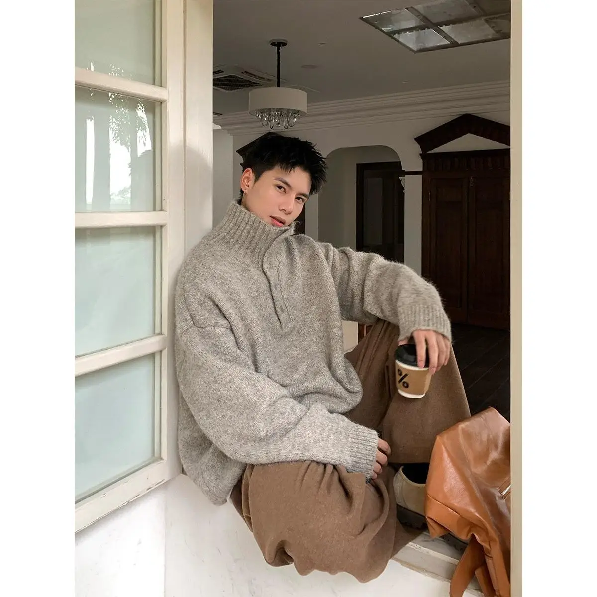 Holocene American Trendy Brand Thickened Loose High Collar Knitted Sweater Winter Inner Wear Versatile Overhead Knitted Top
Holocene American Trendy Brand Thickened Loose High Collar Knitted Sweater Winter Inner Wear Versatile Overhead Knitted Top