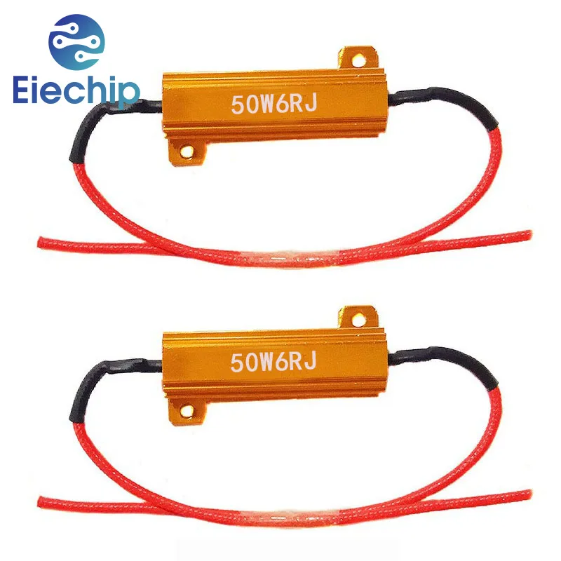 2Set 25W 50W Load Resistor Aluminum Shell Power Resistor 5ohm 6ohm 8ohm 10ohm 24ohm 50ohm 100ohm for Car Turn Signal Lamp Flash
2Set 25W 50W Load Resistor Aluminum Shell Power Resistor 5ohm 6ohm 8ohm 10ohm 24ohm 50ohm 100ohm for Car Turn Signal Lamp Flash