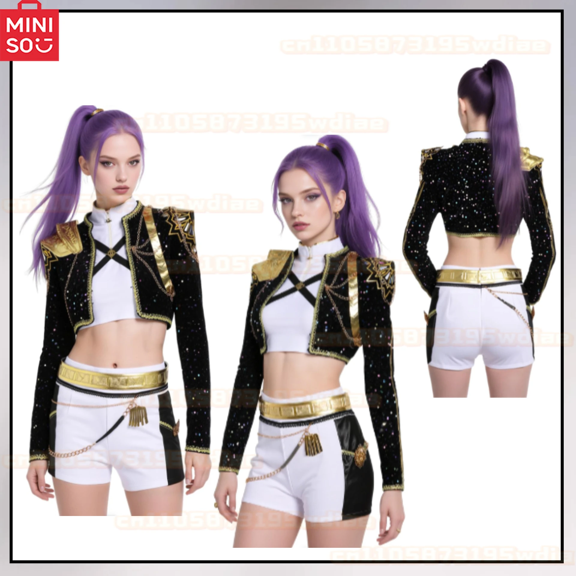 Anime Movie HUNTR X KPOP Demon Hunters Zoey Rumi Mira Cosplay Costume Halloween Party Role Play Performance Outfit Accessory
Anime Movie HUNTR X KPOP Demon Hunters Zoey Rumi Mira Cosplay Costume Halloween Party Role Play Performance Outfit Accessory