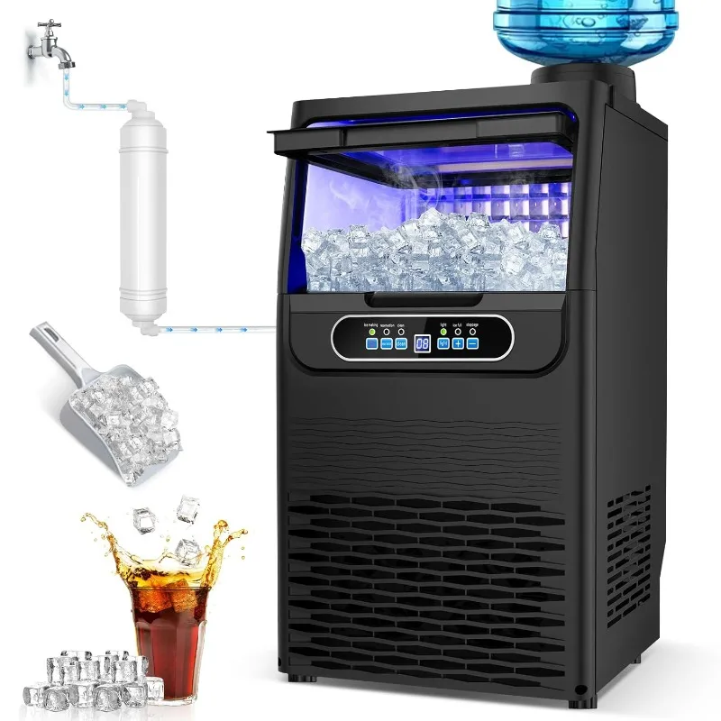 Ice Maker Machine 100LBS/24H with 20LBS Storage Bin, 36PCS 15" Wide Undercounter/Freestanding Ice Maker Machine
Ice Maker Machine 100LBS/24H with 20LBS Storage Bin, 36PCS 15" Wide Undercounter/Freestanding Ice Maker Machine