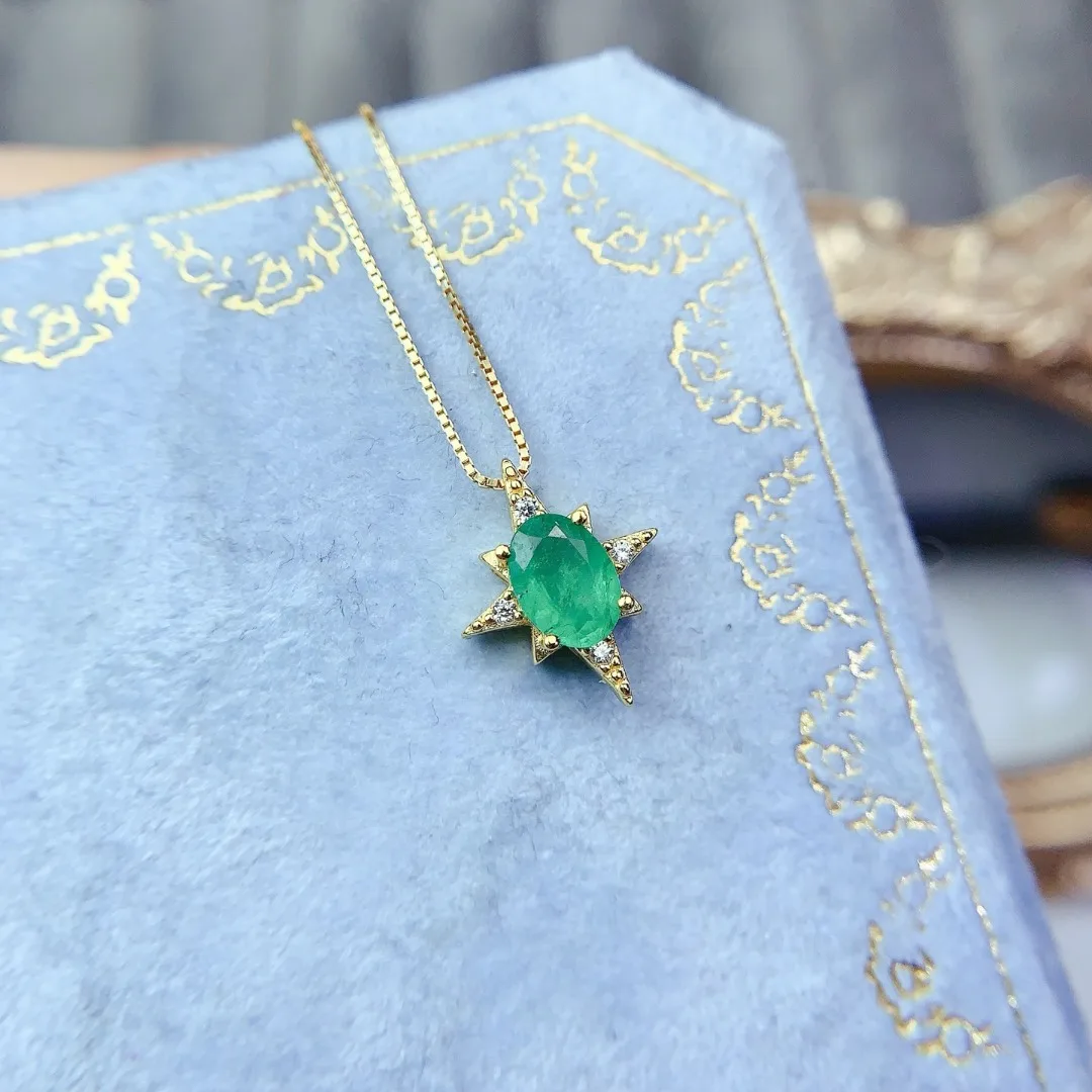 Classic design Natural Emerald Pendant S925 Pure Silver Fashion Jewelry Rich Emerald Gemstone High Quality Accessories
Classic design Natural Emerald Pendant S925 Pure Silver Fashion Jewelry Rich Emerald Gemstone High Quality Accessories